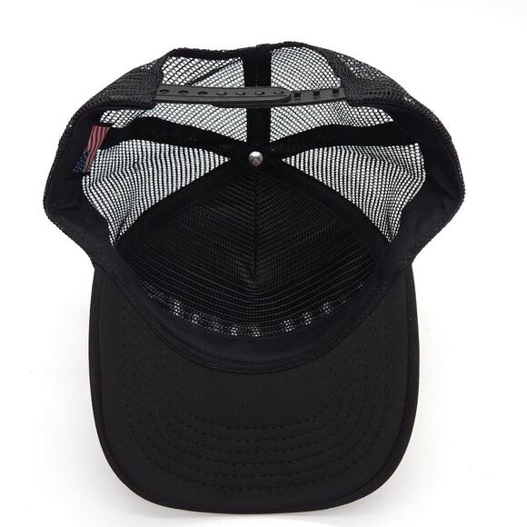 Culprit Snapback Trucker‎ Mesh Hat Black Ball Cap Stitched Logo USA Made Unisex - Picture 6 of 7